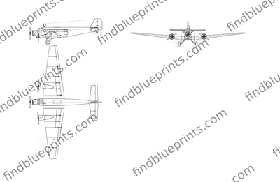 Download drawing JU 52 in ai pdf png svg formats